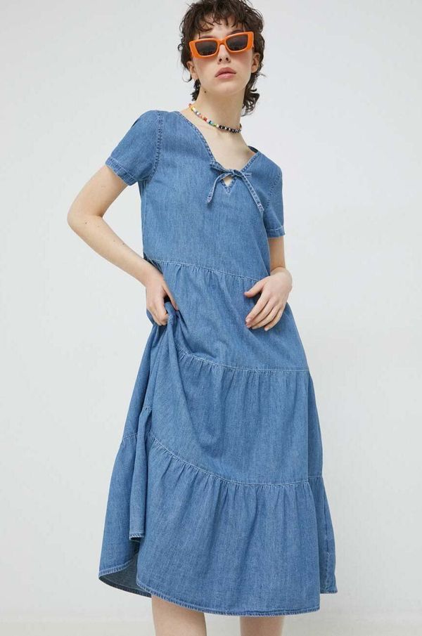 Tommy Jeans Traper haljina Tommy Jeans midi, širi se prema dolje