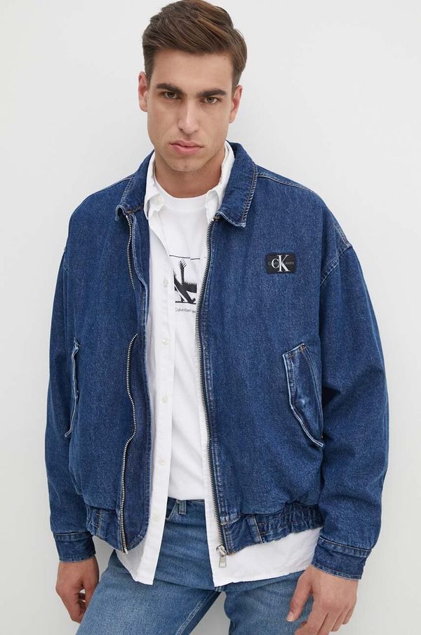 Calvin Klein Jeans Traper jakna Calvin Klein Jeans za muškarce, boja: tamno plava, za prijelazno razdoblje, J30J325757