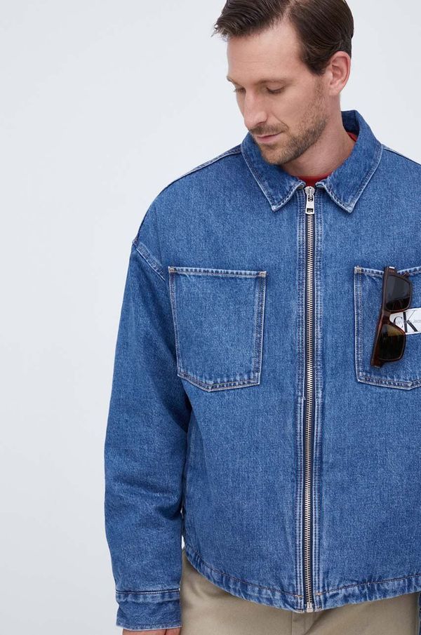 Calvin Klein Jeans Traper jakna Calvin Klein Jeans za muškarce, za prijelazno razdoblje, oversize