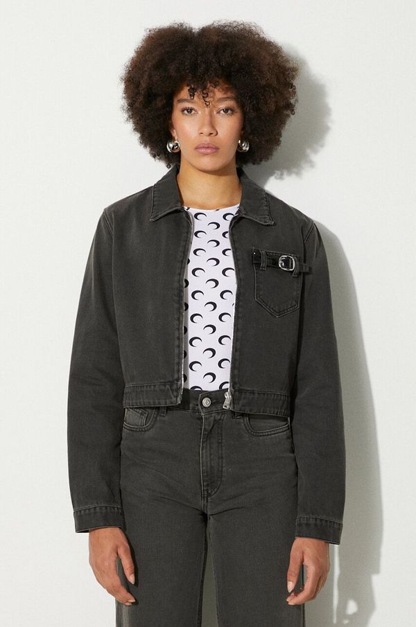 coperni Traper jakna Coperni Denim Workwear Jacket za žene, boja: siva, za prijelazno razdoblje, COPBL20F2004