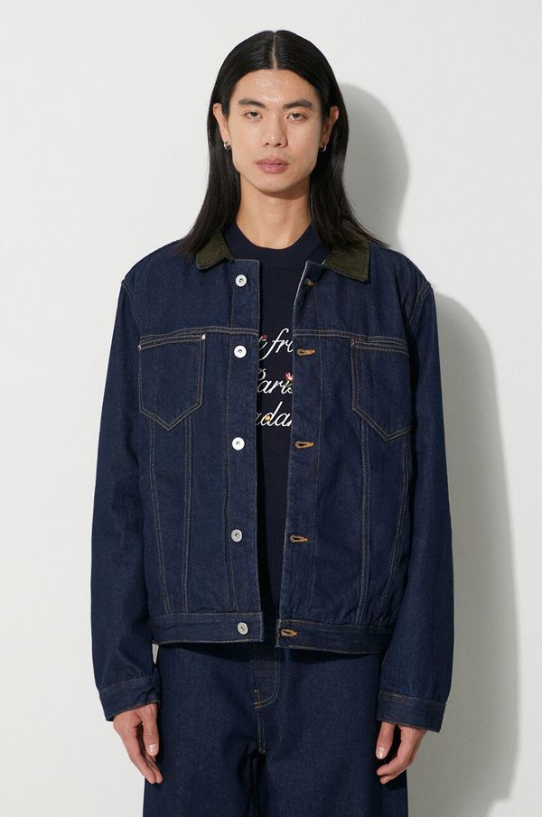 Drôle de Monsieur Traper jakna Drôle de Monsieur La Veste Jean Brut za muškarce, boja: tamno plava, za prijelazno razdoblje, oversize, C-JT137-CO084-NY