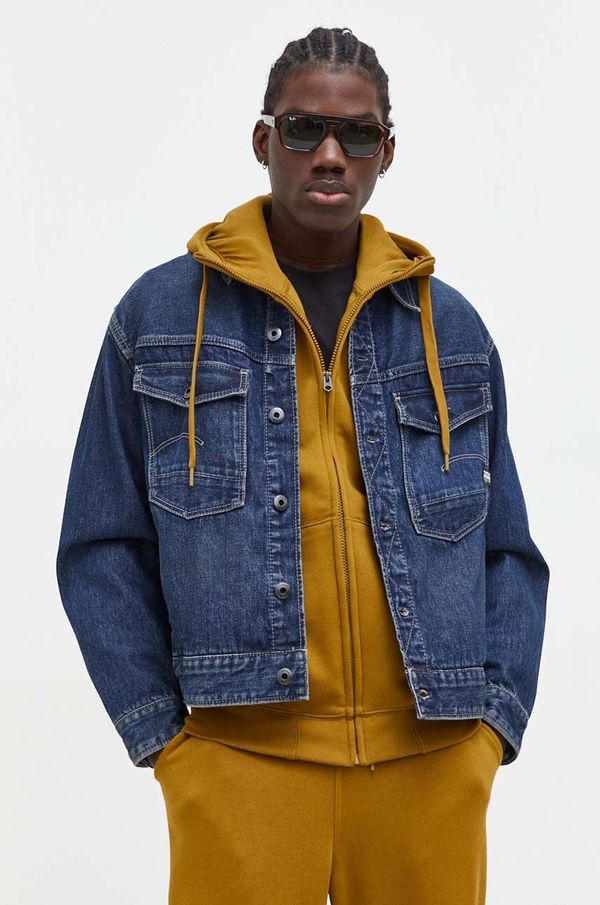 G-Star Raw Traper jakna G-Star Raw za muškarce, boja: tamno plava, za prijelazno razdoblje