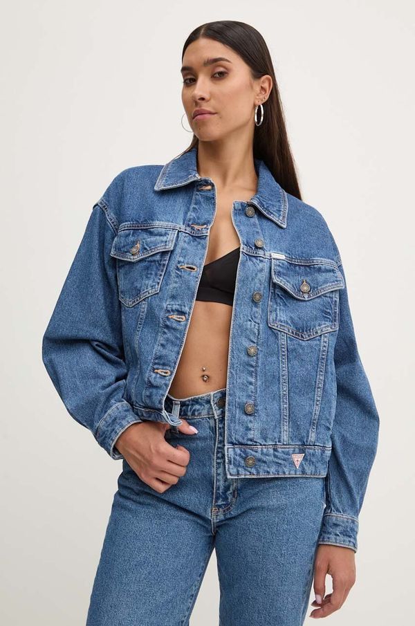 Guess Jeans Traper jakna Guess Jeans za žene, za prijelazno razdoblje, oversize, W4YN56 D5CC3