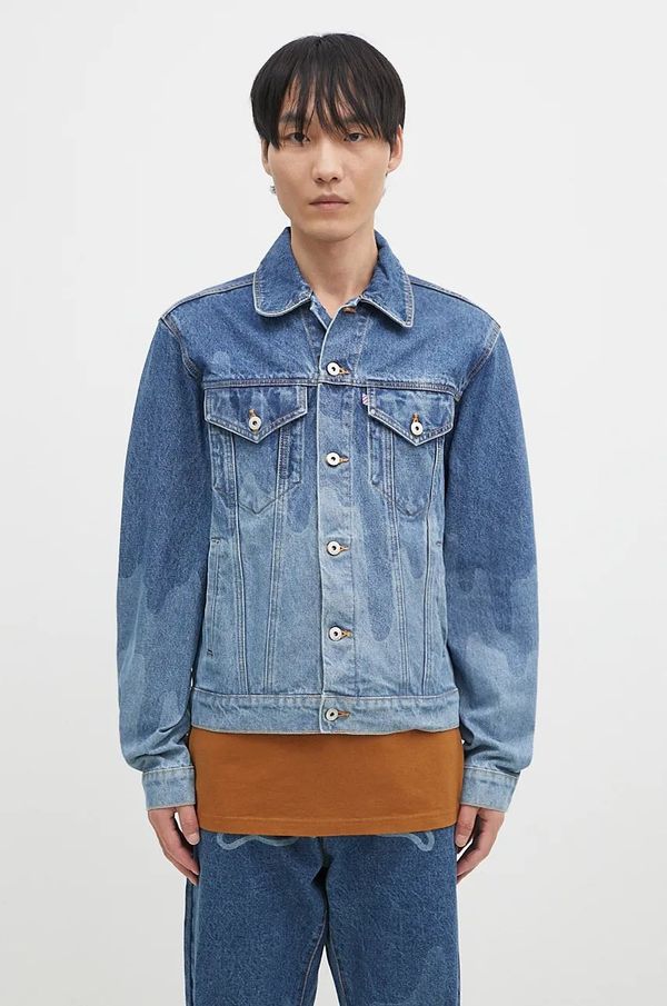 Icecream Traper jakna ICECREAM Lazer Drip Denim Trucker za muškarce, za prijelazno razdoblje, IC24369