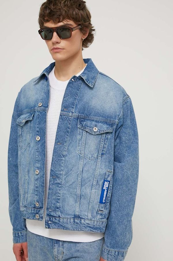 Karl Lagerfeld Jeans Traper jakna Karl Lagerfeld Jeans za muškarce, za prijelazno razdoblje, oversize
