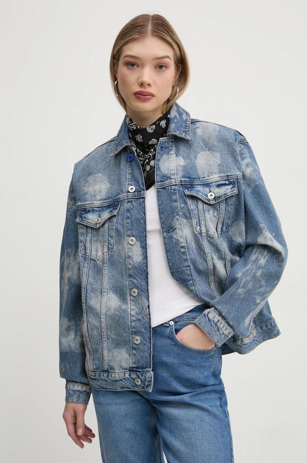 Karl Lagerfeld Jeans Traper jakna Karl Lagerfeld Jeans za žene, za prijelazno razdoblje, oversize, A1W14014