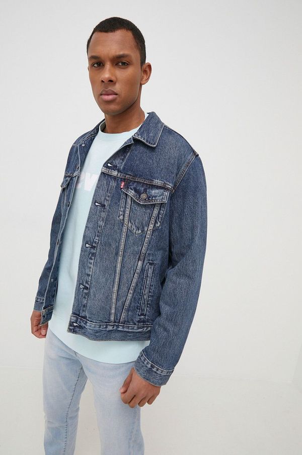 Levi's Traper jakna Levi's muška, boja: tamno plava, za prijelazno razdoblje