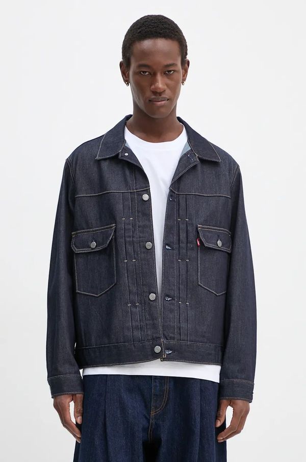 Levi's Traper jakna Levi's za muškarce, boja: tamno plava, za prijelazno razdoblje, A9190