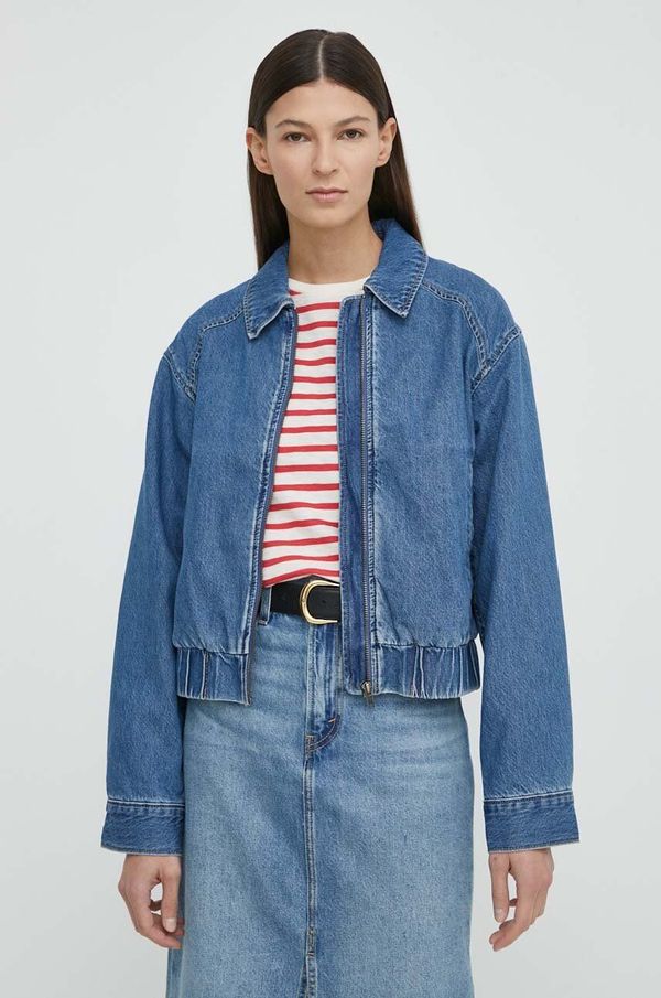 Levi's Traper jakna Levi's za žene, boja: tamno plava, za prijelazno razdoblje