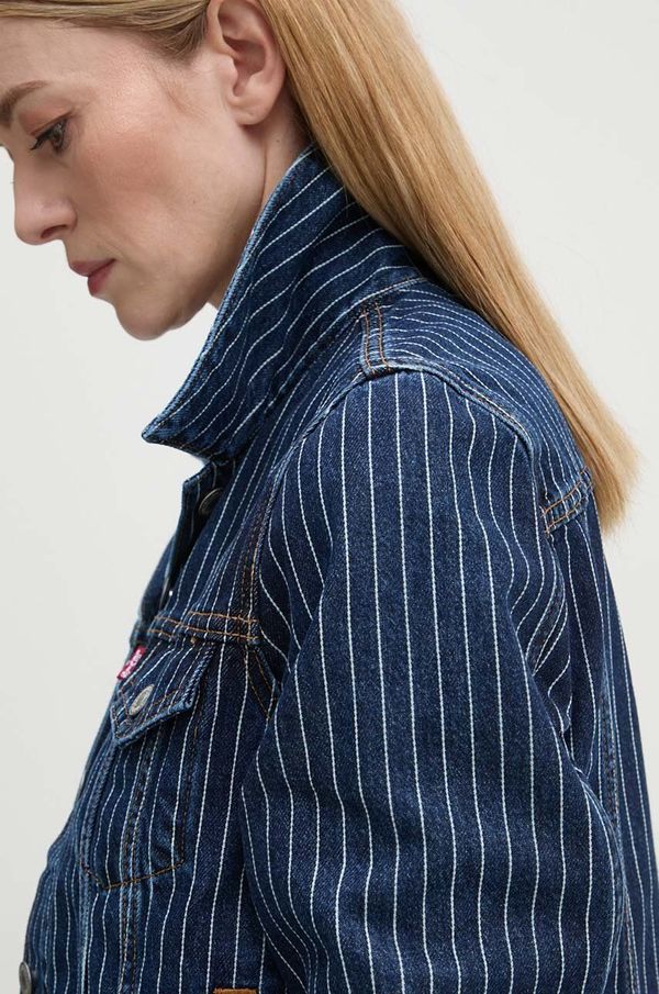 Levi's Traper jakna Levi's za žene, boja: tamno plava, za prijelazno razdoblje