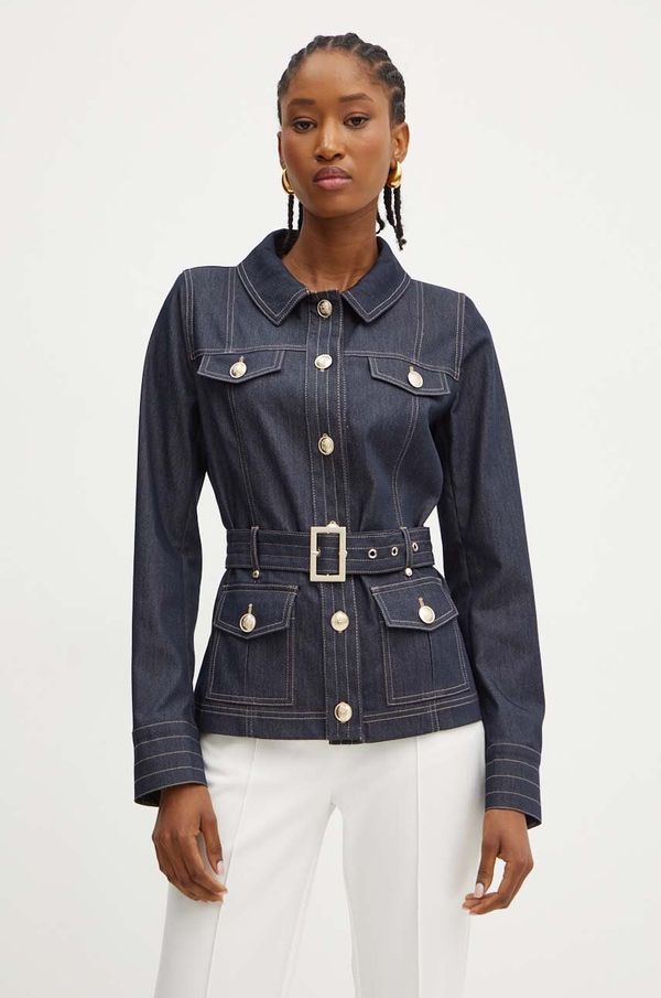 Marciano Guess Traper jakna Marciano Guess MAYA za žene, boja: tamno plava, za prijelazno razdoblje, 4YGL02 7073A