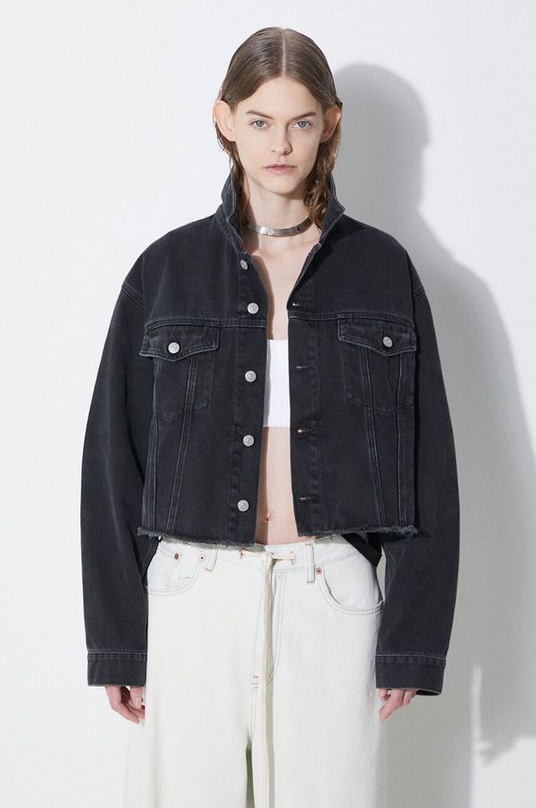 MM6 Maison Margiela Traper jakna MM6 Maison Margiela za žene, boja: crna, za prijelazno razdoblje, oversize, S52AM0285