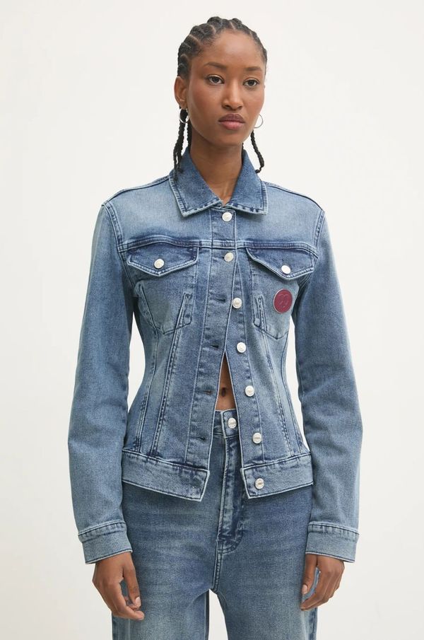 Moschino Jeans Traper jakna Moschino Jeans za žene, boja: tamno plava, za prijelazno razdoblje, A0510 8721