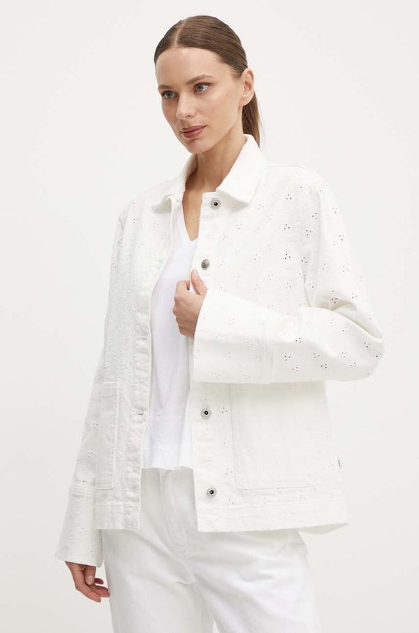 Pepe Jeans Traper jakna Pepe Jeans ANNY ANGLAISE za žene, boja: bijela, za prijelazno razdoblje, PL402383