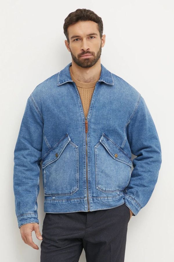 Pepe Jeans Traper jakna Pepe Jeans EMMETT AZURE za muškarce, za prijelazno razdoblje, oversize, PM403072