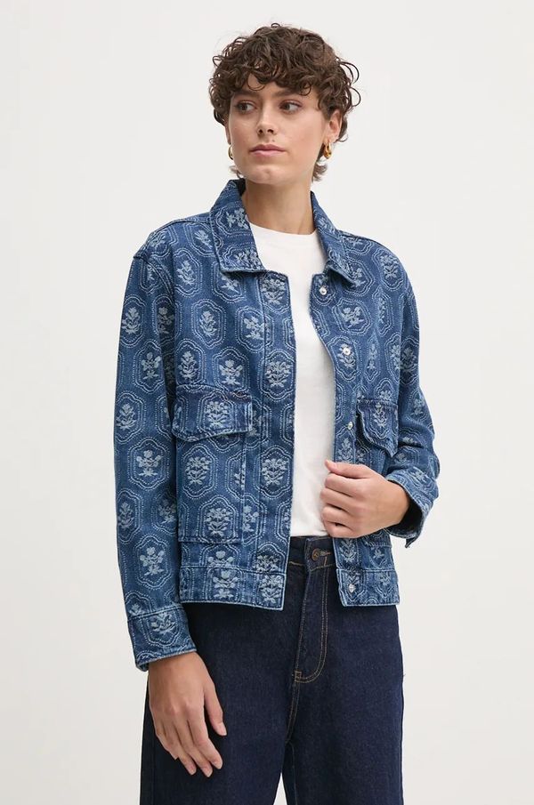 Pepe Jeans Traper jakna Pepe Jeans LOA JACQUARD za žene, za prijelazno razdoblje, oversize, PL402483