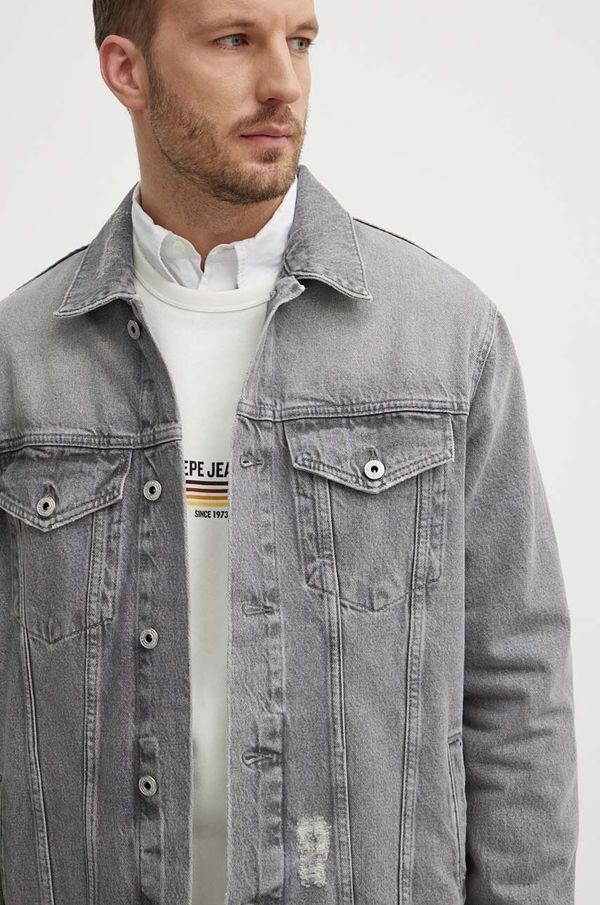 Pepe Jeans Traper jakna Pepe Jeans RELAXED JACKET za muškarce, boja: siva, za prijelazno razdoblje, PM402972UI3
