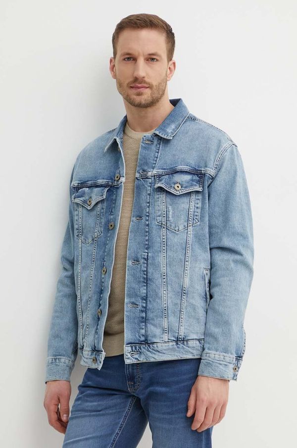 Pepe Jeans Traper jakna Pepe Jeans RELAXED JACKET za muškarce, za prijelazno razdoblje, oversize, PM402972RH8