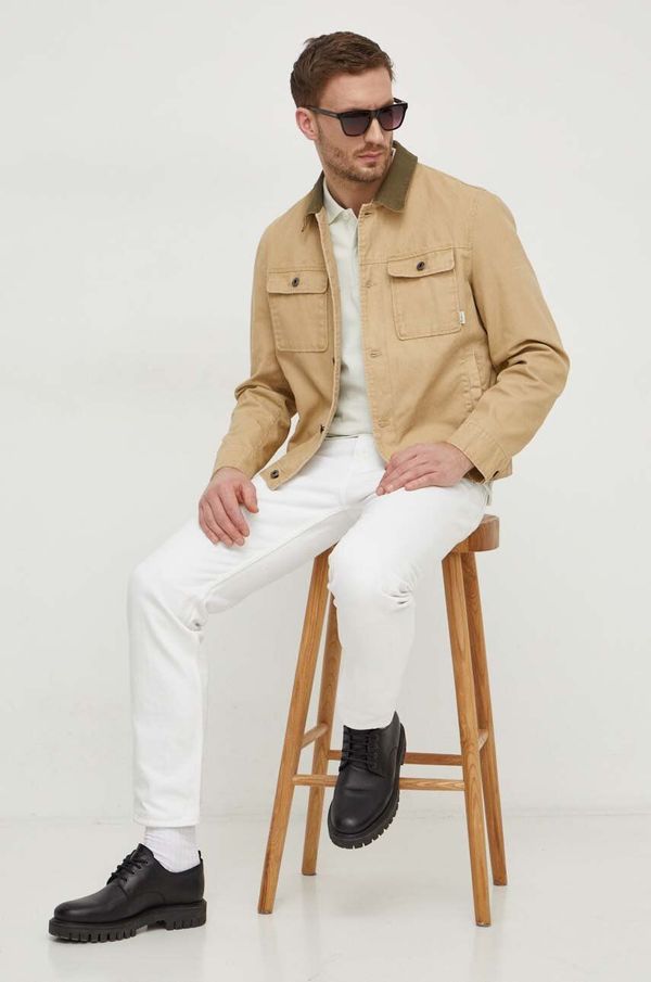 Pepe Jeans Traper jakna Pepe Jeans za muškarce, boja: bež, za prijelazno razdoblje