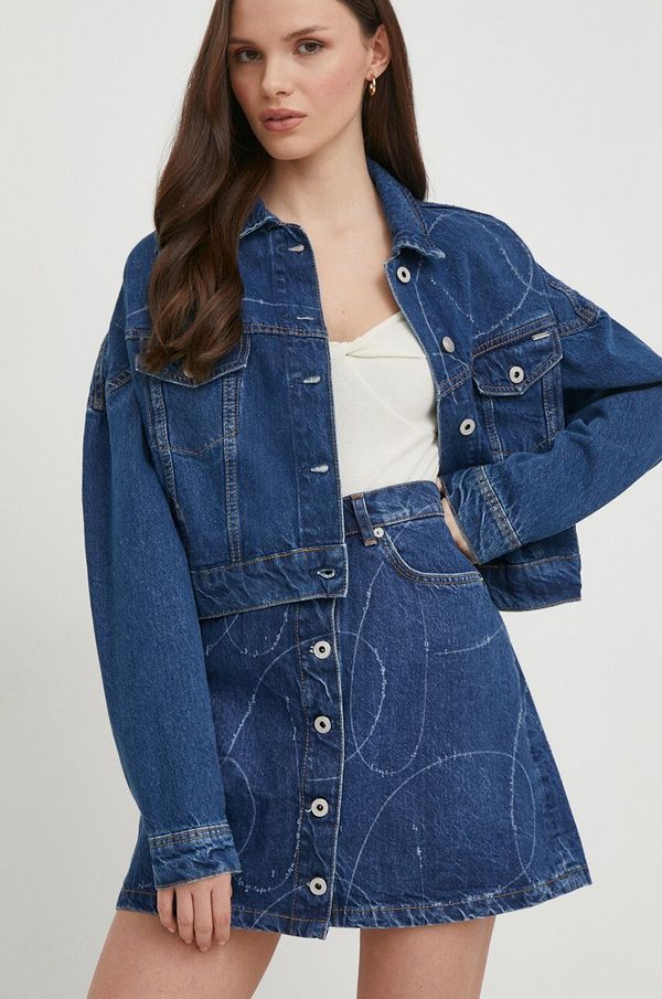 Pepe Jeans Traper jakna Pepe Jeans za žene, boja: tamno plava, za prijelazno razdoblje