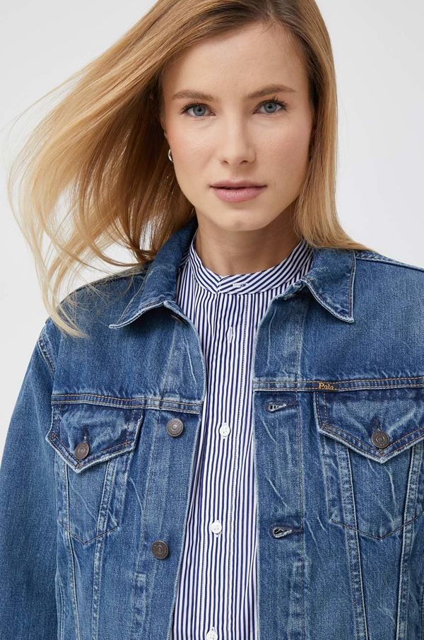Polo Ralph Lauren Traper jakna Polo Ralph Lauren za žene, boja: tamno plava, za prijelazno razdoblje