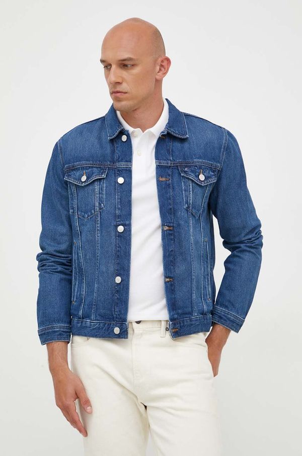 Tommy Hilfiger Traper jakna Tommy Hilfiger za muškarce, boja: tamno plava, za prijelazno razdoblje