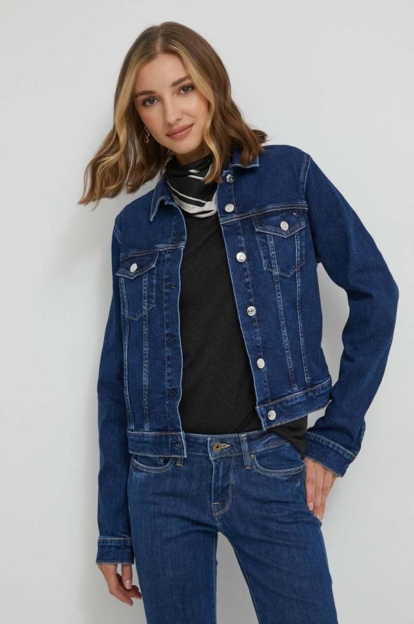 Tommy Hilfiger Traper jakna Tommy Hilfiger za žene, boja: tamno plava, za prijelazno razdoblje