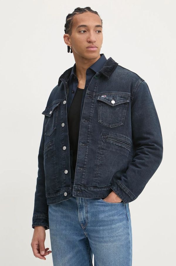 Tommy Jeans Traper jakna Tommy Jeans za muškarce, boja: tamno plava, za prijelazno razdoblje, DM0DM20434