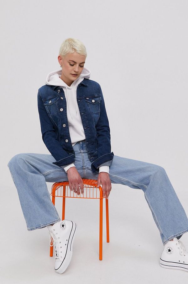 Tommy Jeans Traper jakna Tommy Jeans za žene, boja: tamno plava