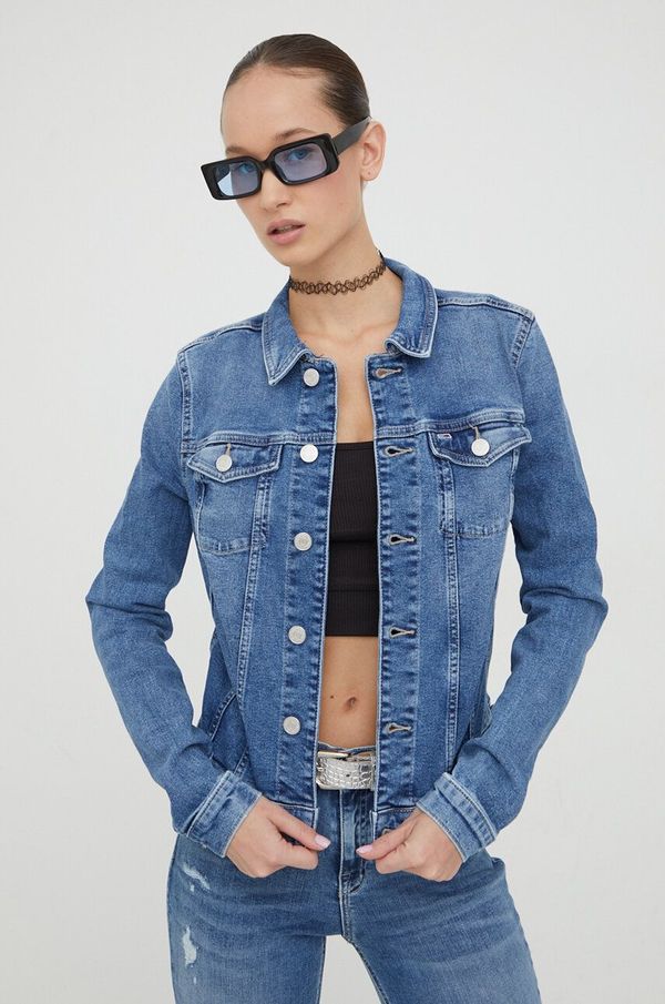 Tommy Jeans Traper jakna Tommy Jeans za žene, za prijelazno razdoblje, DW0DW17213