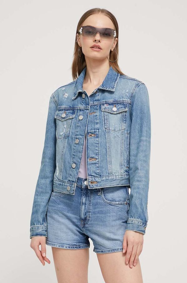 Tommy Jeans Traper jakna Tommy Jeans za žene, za prijelazno razdoblje, DW0DW17660