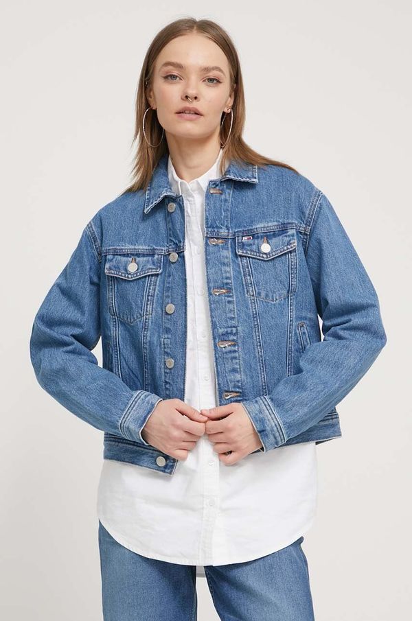 Tommy Jeans Traper jakna Tommy Jeans za žene, za prijelazno razdoblje, DW0DW17663