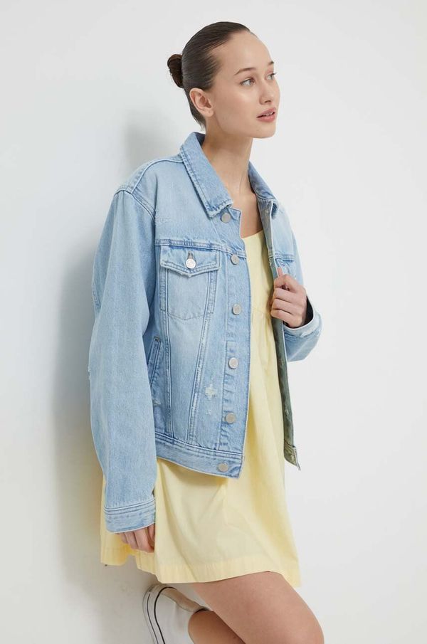 Tommy Jeans Traper jakna Tommy Jeans za žene, za prijelazno razdoblje