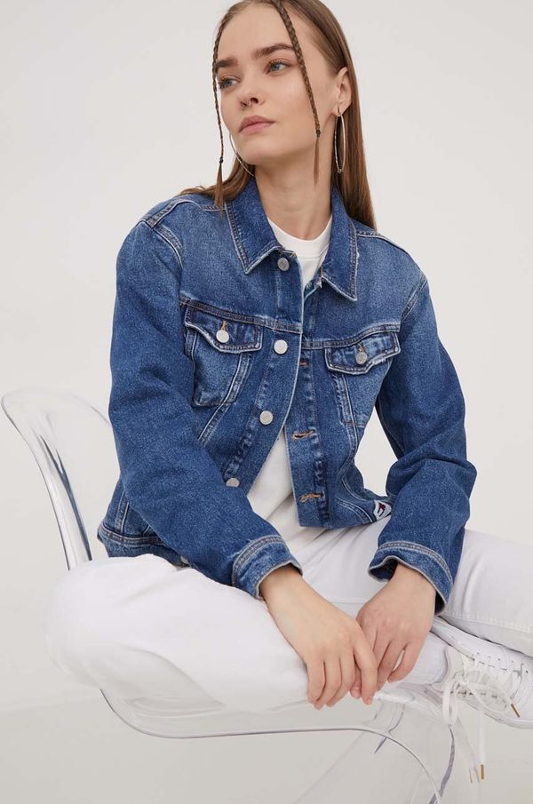 Tommy Jeans Traper jakna Tommy Jeans za žene, za prijelazno razdoblje
