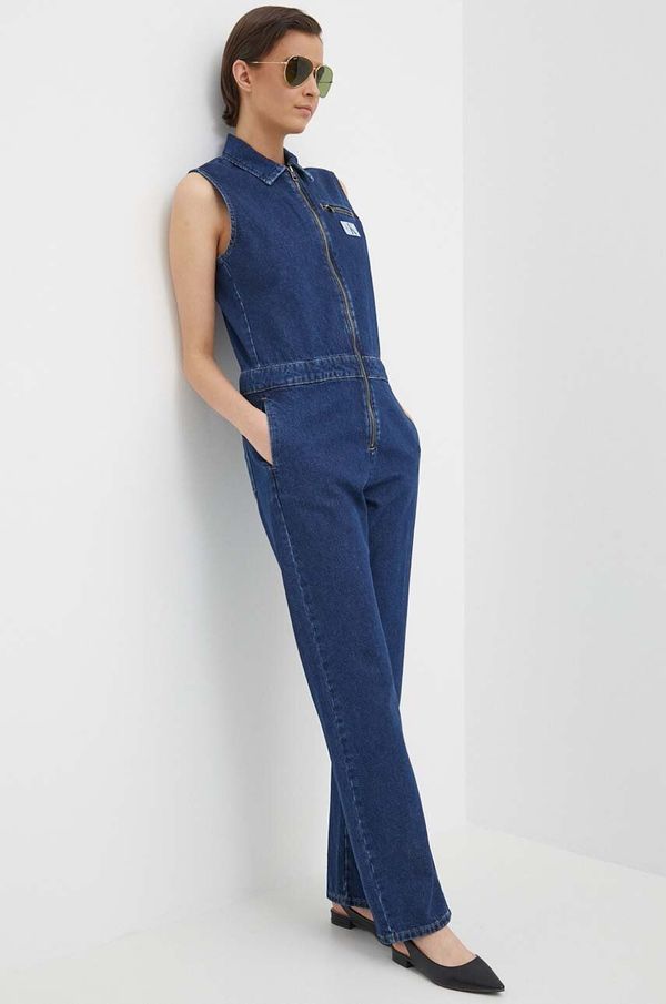 Calvin Klein Jeans Traper kombinezon Calvin Klein Jeans pamučni, s ovratnikom, J20J222840