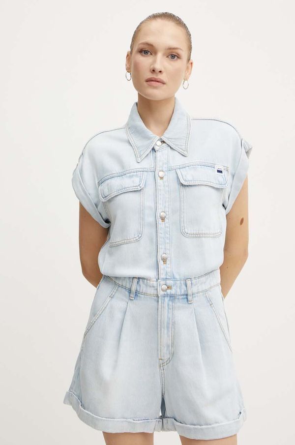 Miss Sixty Traper kombinezon Miss Sixty 6L2JJ0280000 JJ0280  DENIM S/JUMPSUIT s ovratnikom, 6L2JJ0280000