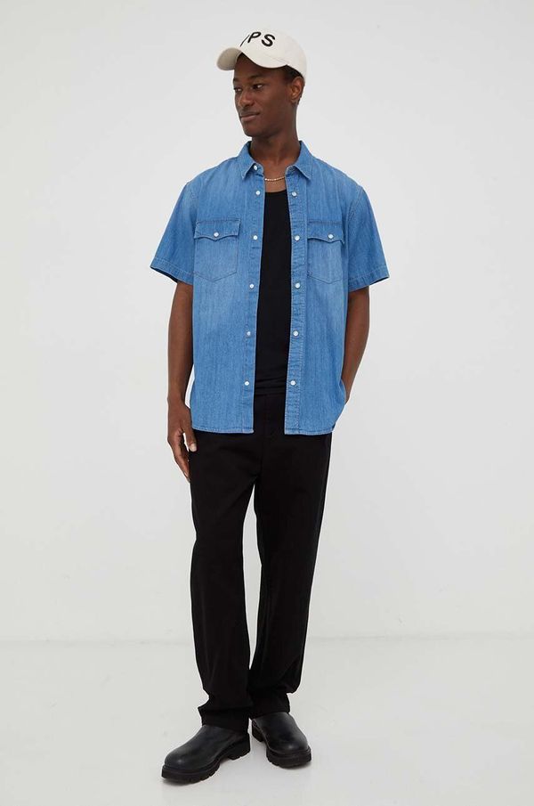 Levi's Traper košulja Levi's za muškarce, relaxed, s klasičnim ovratnikom