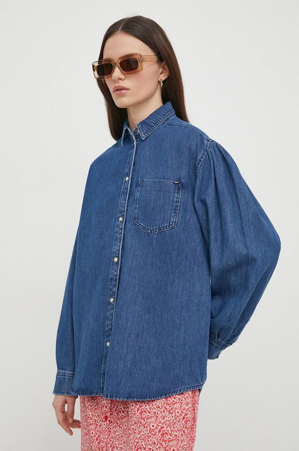 Pepe Jeans Traper košulja Pepe Jeans za žene, regular, s klasičnim ovratnikom