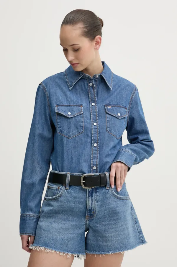 Tommy Jeans Traper košulja Tommy Jeans za žene, regular, DW0DW19919