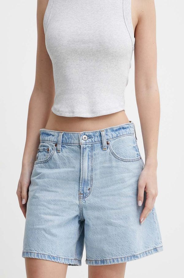 Abercrombie & Fitch Traper kratke hlače Abercrombie & Fitch za žene, bez uzorka, visoki struk