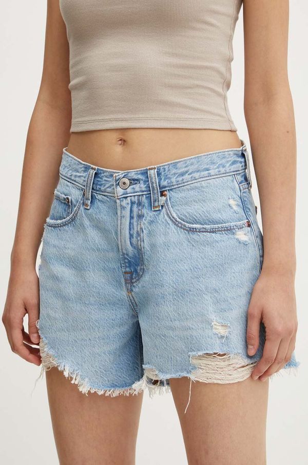 Abercrombie & Fitch Traper kratke hlače Abercrombie & Fitch za žene, bez uzorka, visoki struk