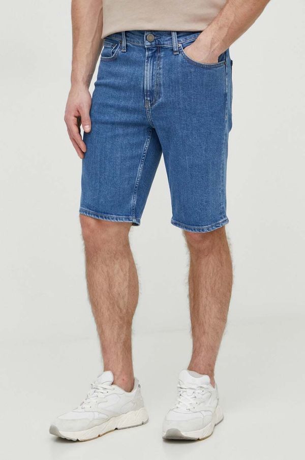 Calvin Klein Traper kratke hlače Calvin Klein za muškarce, boja: tamno plava, K10K112941