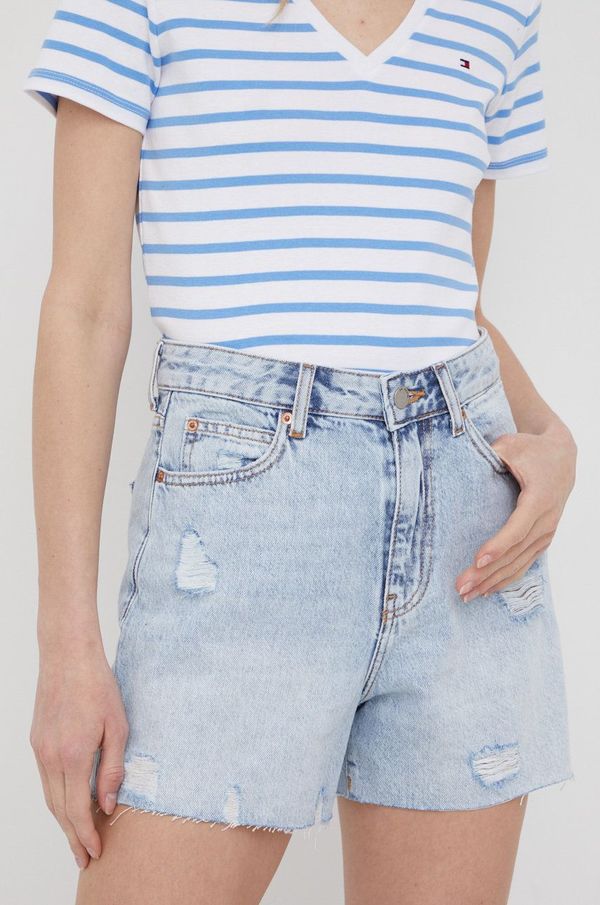 Dr. Denim Traper kratke hlače Dr. Denim za žene, glatki materijal, visoki struk