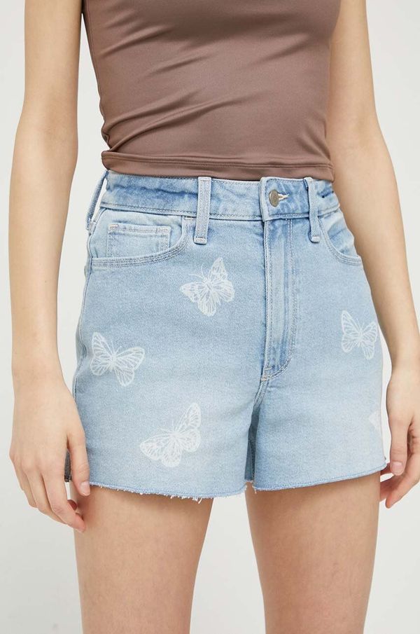 Hollister Co. Traper kratke hlače Hollister Co. za žene, s aplikacijom, visoki struk