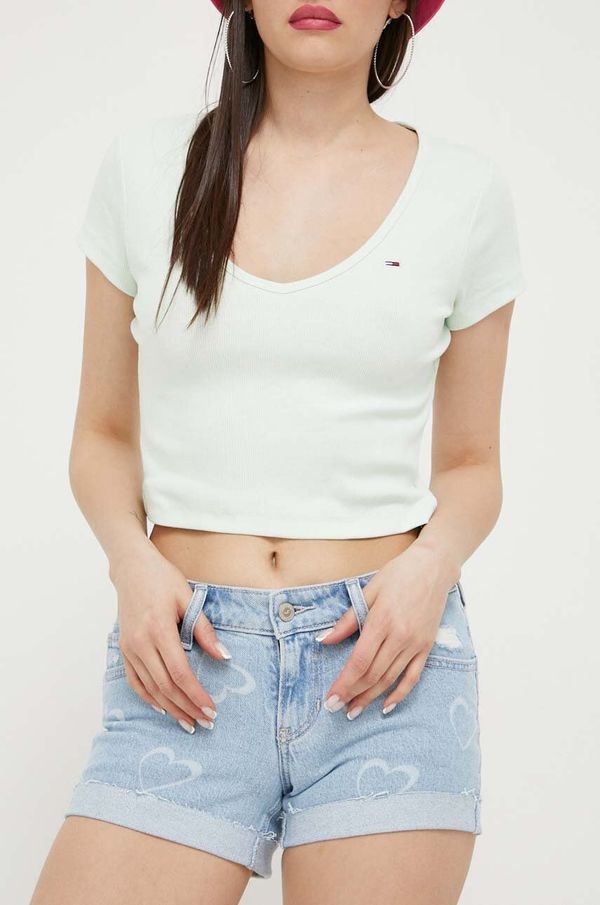Hollister Co. Traper kratke hlače Hollister Co. za žene, s uzorkom, srednje visoki struk