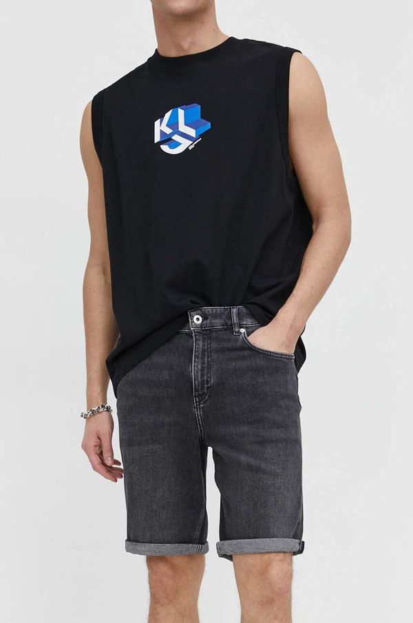 Karl Lagerfeld Jeans Traper kratke hlače Karl Lagerfeld Jeans za muškarce, boja: siva