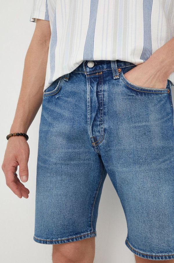 Levi's Traper kratke hlače Levi's za muškarce, boja: tamno plava, 36512.0164-DarkIndigo