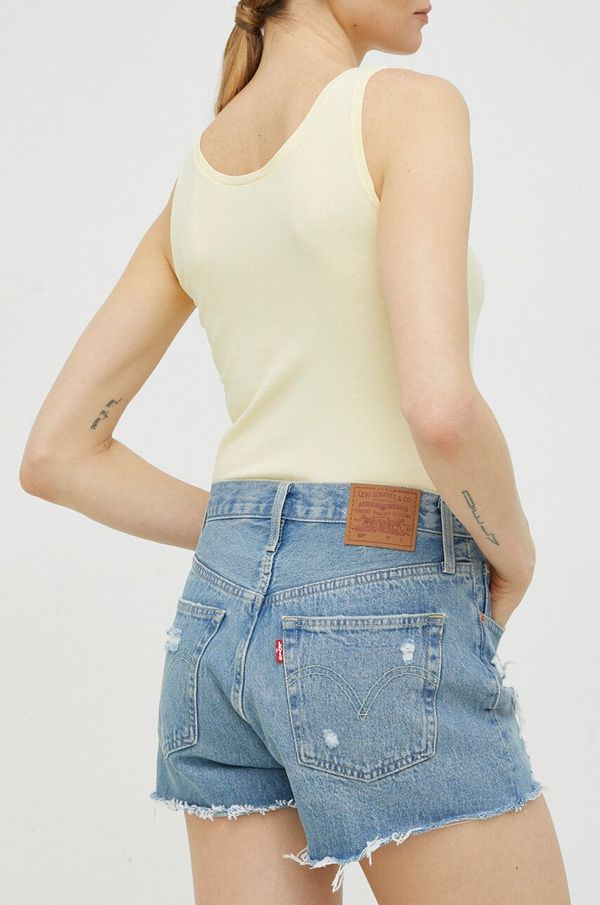 Levi's Traper kratke hlače Levi's za žene, glatki materijal, visoki struk