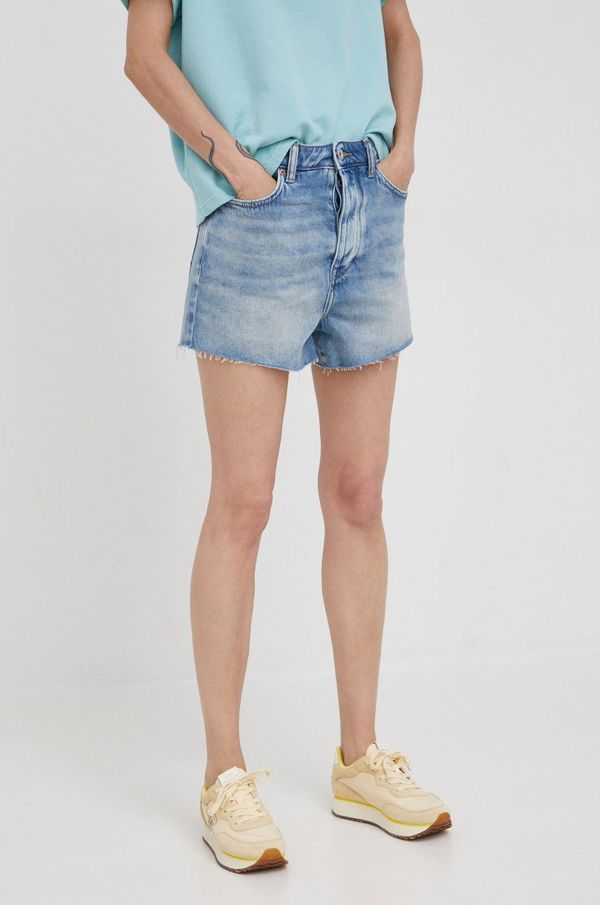 Mustang Traper kratke hlače Mustang High Rise Shorts za žene, glatki materijal, visoki struk