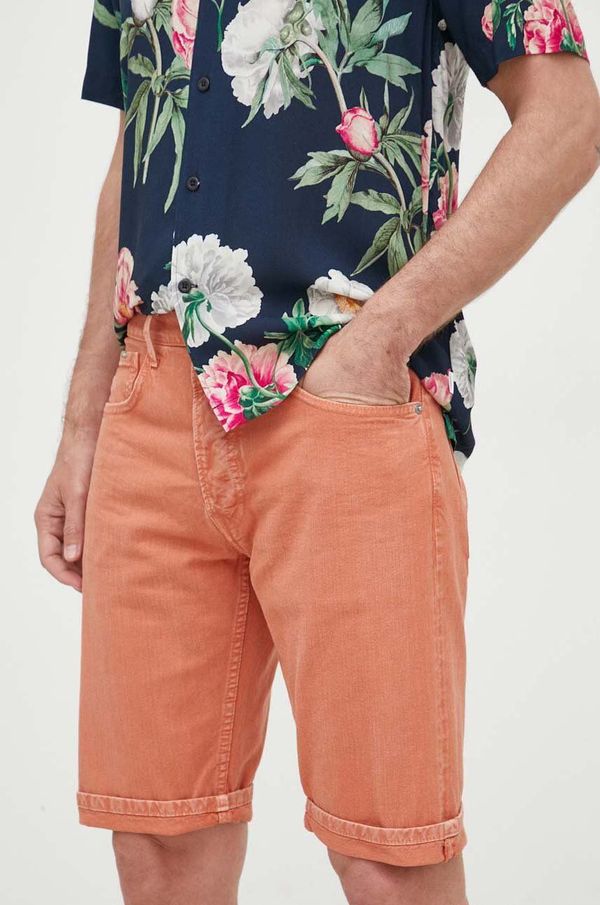 Pepe Jeans Traper kratke hlače Pepe Jeans Callen za muškarce, boja: narančasta